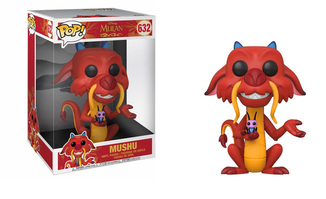 Figurine Funko Pop! N&deg;632 | Mulan | Mushu 25 Cm